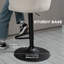 Tabourets de bar pivotants réglables de couleur beige (de 2). Hauteur du comptoir réglable, siège à 360 °, tissu, structure en acier stable, paire de 220 lb maximum, assise en lin texturé de 25,5 po à 31,75 po de hauteur, tournant solidement