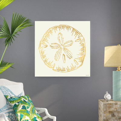 «Coastal Breeze Shell Sketches IV» par Anne Tavoletti - peinture sur toile tendue