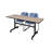 Nicklos Flip-Top Training Nesting Table, 2 Zeng Stack Chairs-32668092-32668108
