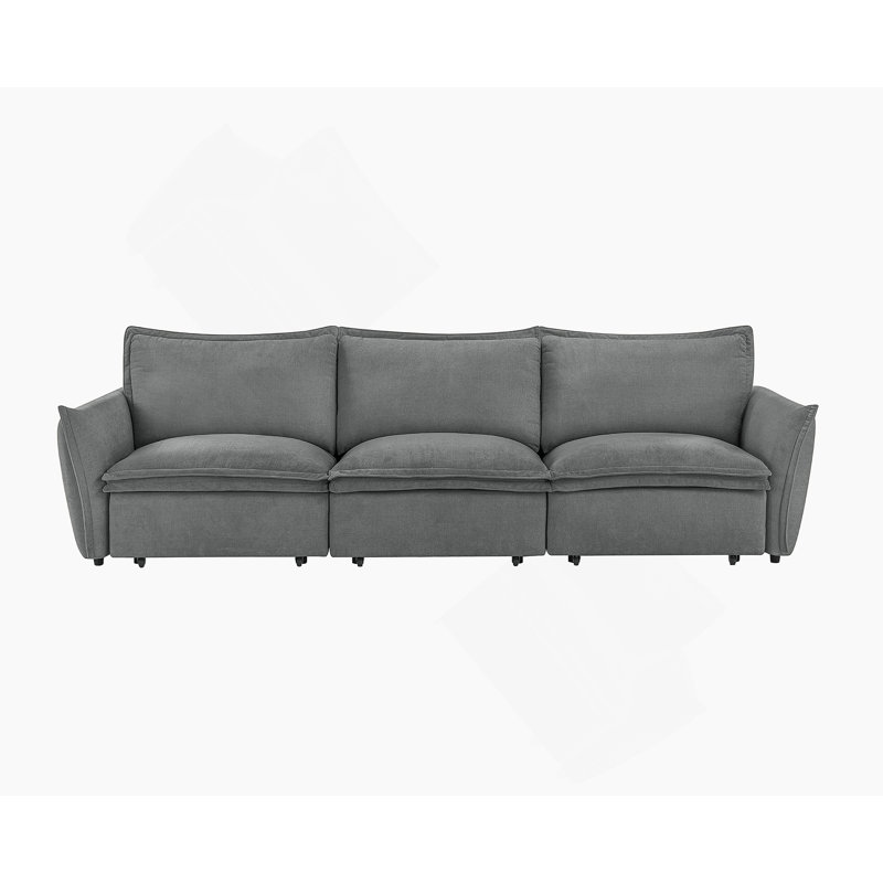 Power Sofa With Sleeper Function, Featuring Comfortable Cushions And Sturdy Inner Frame For Relaxing And Sleeping Needs