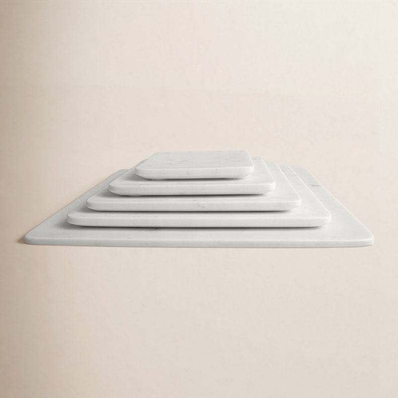 Assiette décorative en marbre Matheson, H 0,5 po x l 10 po x P 10 po