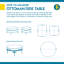 Housse de table carrée pour terrasse repose-pieds/latérale