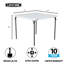 Table carrée Lifetime 37 po (commerciale)-53881578