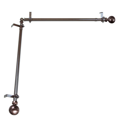 Tringle à rideaux simple réglable 0,81 po Katharina
