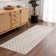 Kwan Machine Washable Modern Geometric Beige Area Rug