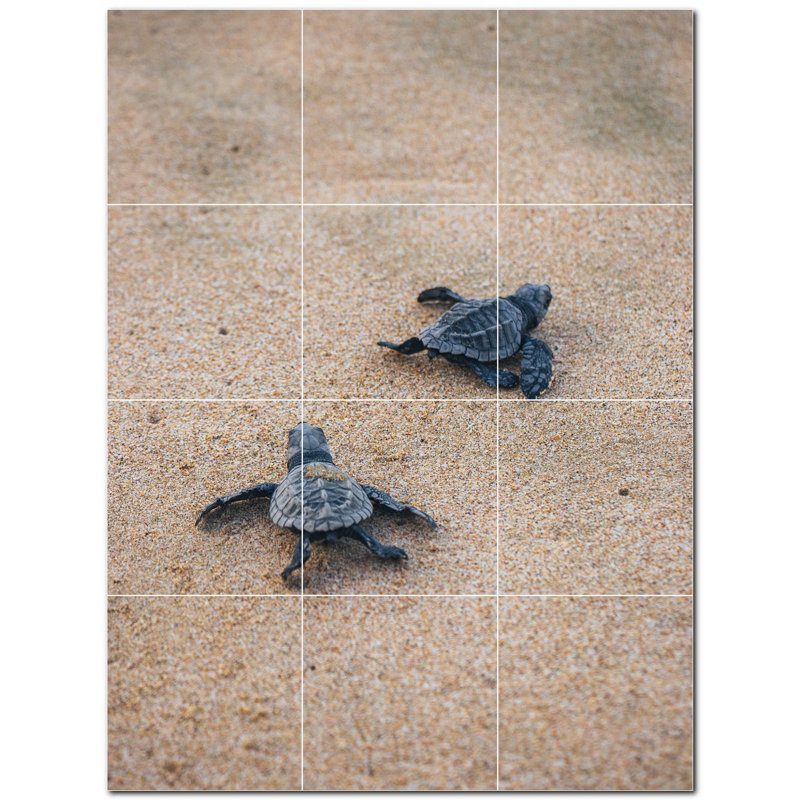 Murale décorative en céramique 4,25 po x 4,25 po