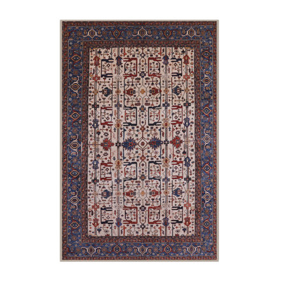 Tapis oriental rouge / bleu / crème Harlowton