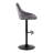 Swivel Upholstered Adjustable Height Counter Stool with Metal Frame-93302426
