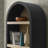 Caleb 4 Arched Display Shelf Bookcase In Black-2020106179