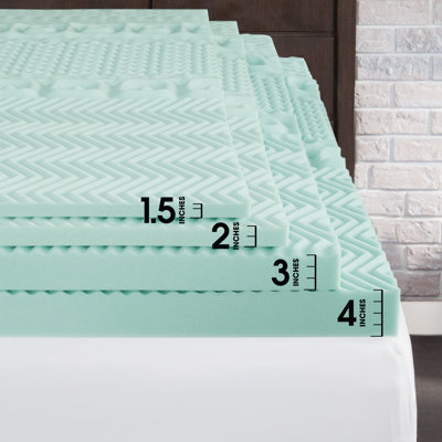 Lili 3'' Memory Foam Mattress Topper