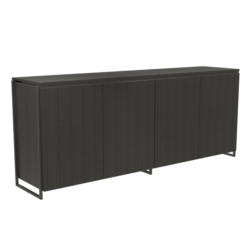Euclid 183cm Sideboard, Matt Black