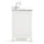 Meuble-lavabo double 72 po avec plateau en marbre blanc de Carrare Abbate-85364327