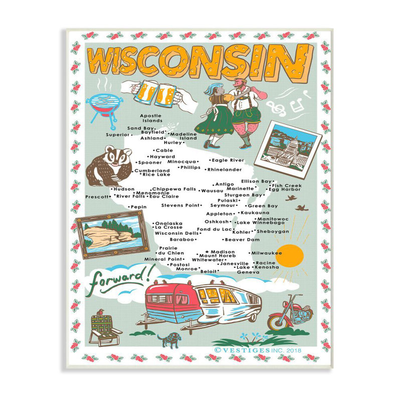 «Wisconsin», impression, Giclée encadrée noir minuit, H 30 po x l 24 po