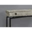 Table d'appoint, console, entrée, étroite, canapé, tiroir de rangement, salon, chambre, stratifié gris, métal noir, contemporain, moderne