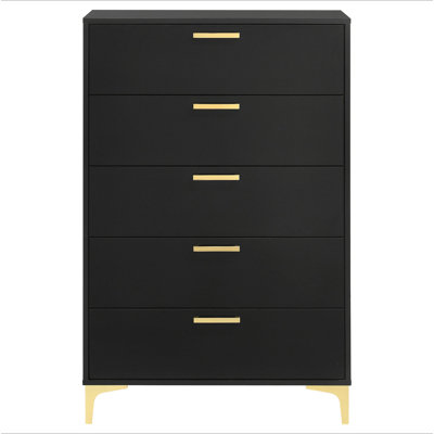 Commode rectangulaire 5 tiroirs Lexie