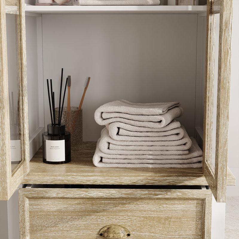 Bathroom Storage With 2 Doors And Drawer