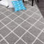 Tapis géométrique gris Lindell-32002277