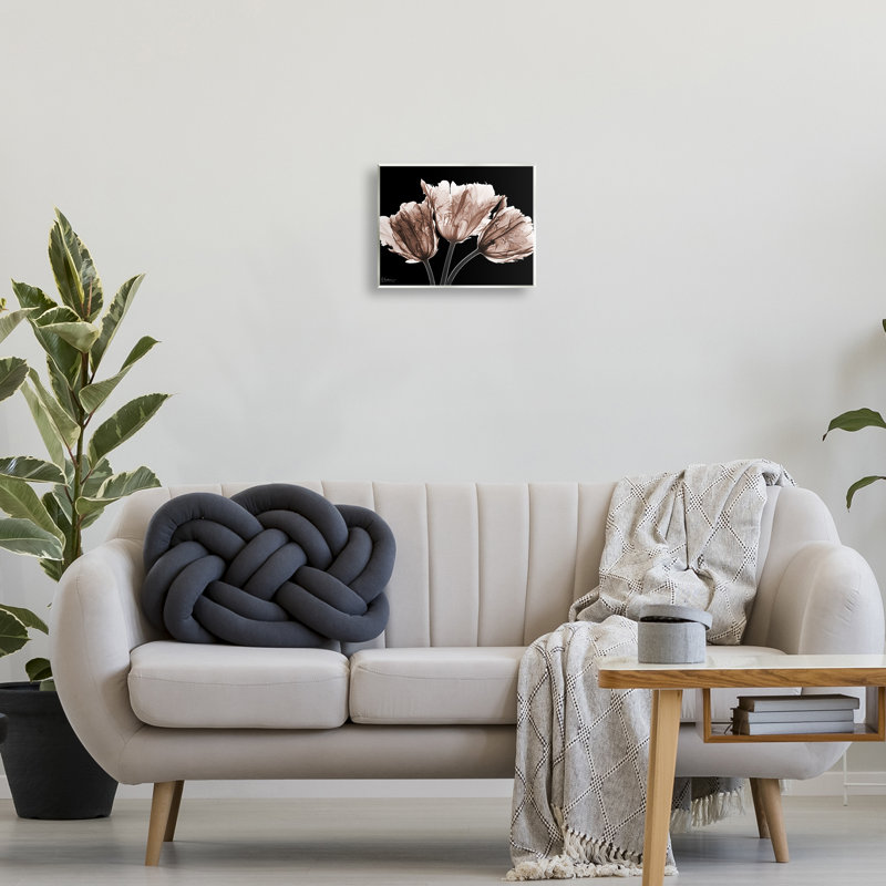 «Crisp Tulips on Black», art mural par Albert Koetsier