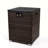 Wicker Fire Pit Column With Glass Wind Guard