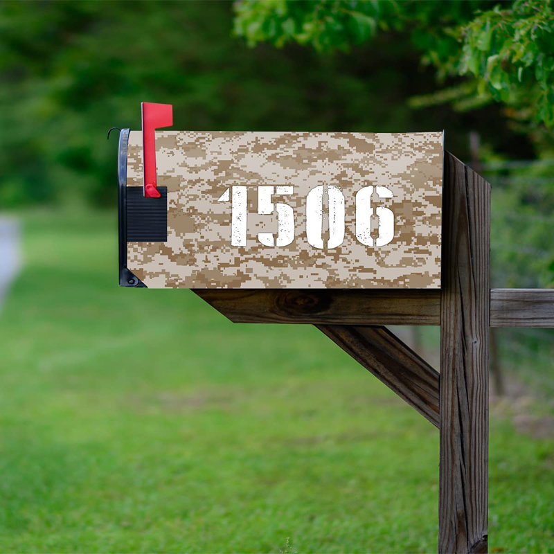 Plaque d'adresse Camoflauge, Beige, H 20,5 po x l 18,25 po x P 1 po