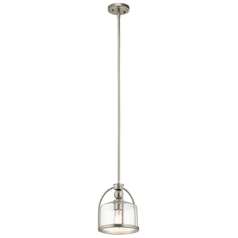 Deann 1 - Light Neutral Single Pendant, Brushed Nickel
