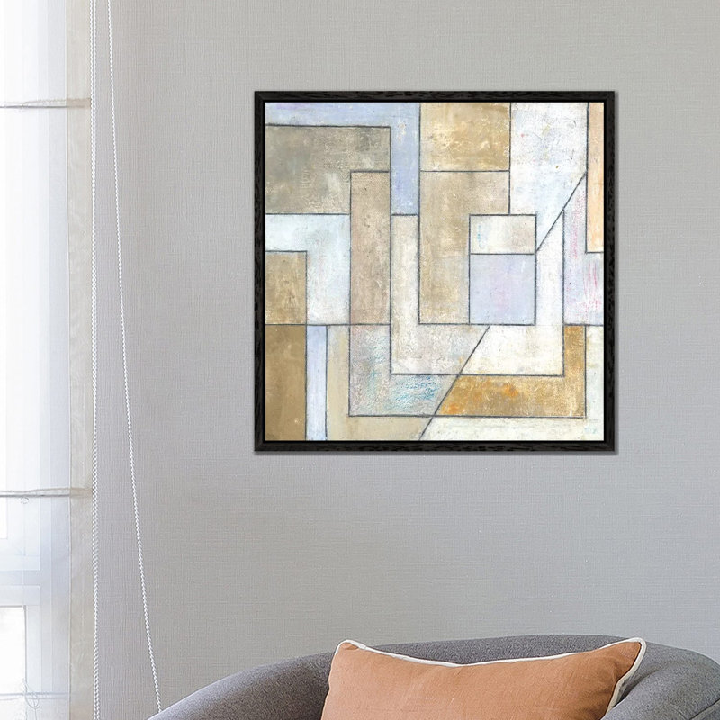 Mineral Spirits by Stephen Cimini - Painting on Canvas, 66.04cm H x 66.04cm W x 3.81cm D, Black Framed