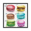 « six macaron parfums » par jennifer redstreake, impression sur toile tendue-31657561-73268671-73268670