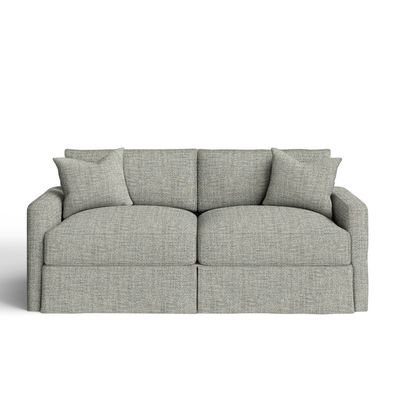 Hartig 84'' Slipcovered Sofa, Vault Spa Performance