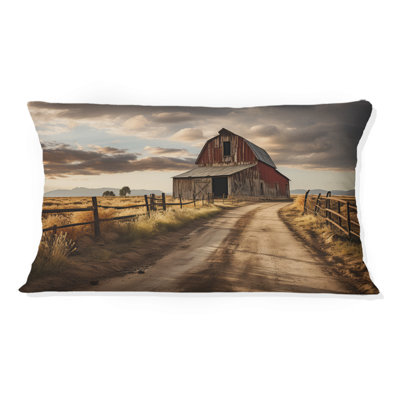 Barns Rustic Charm II - Farmhouse Printed Throw Pillow
