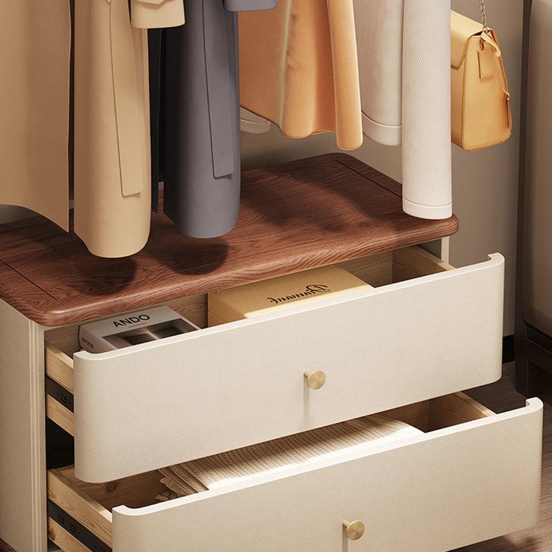 Ash Wood Coat Rack Storage Bench, Walnut