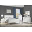 1pc Table de chevet blanche Louis Philippe
