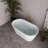 54" Streamline Soaking Freestanding Tub With Internal Drain-108964847