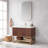 Mahon 42'' Free Standing Single Bathroom Vanity with Cultured Marble Top-551895181-551876675