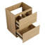 Meuble-lavabo sur pied 24 po avec tiroir double, armoire de salle de bain autoportante, bois d'ingénierie, chêne (meuble-lavabo sans comptoir)-1805297933-1805297931