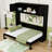 Full Murphy Bed with Storage Cabinets