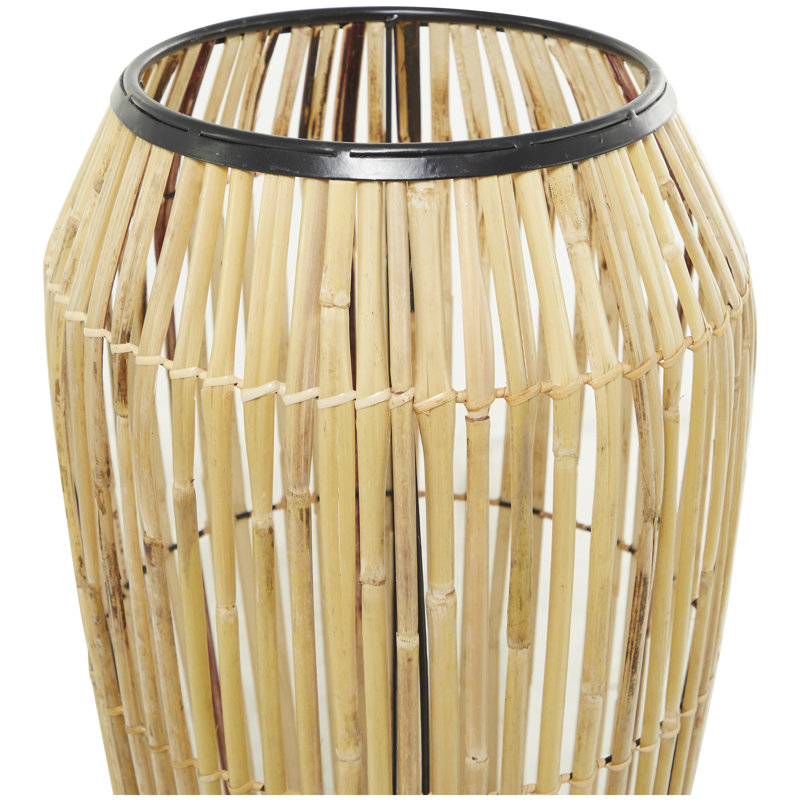 Vase en osier naturel Cole and Grey, H 34 po x l 13,5 po x P 13,5 po