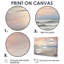 «Beach Serenity Gentle Pink Pastel Sunrise - Coastal Beach», reproduction sur toile-1022807192-1022807137