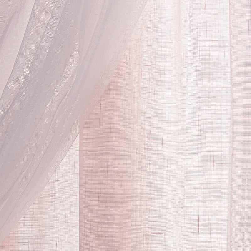 Duluth Sheer Curtain Pair, Pink