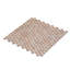 Carrelage mural en mosaïque rond en verre recyclé beige mat 12 x 12 po Lucenza (10,56 pieds carrés / caisse, paquet de 12)-124874930