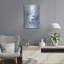 «Blue Grid I» par Regina Moore, art mural en métal-1826208943