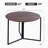 43" D Round Folding Card Table – Space-Saving Trifold Design with Iron Base and Engineered Wood Top-438934564-466062514
