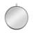 Gold Round Iron Framed Accent Mirror-112622335