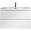 Meuble-lavabo flottant 36 po avec lavabo, meuble-lavabo mural moderne 36 po avec lavabo en résine et tiroirs à fermeture en douceur