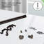 Ensemble de tringle à rideaux télescopique 5/ 5/8 po de diamètre avec faîteaux de trompette-563565371-563565368