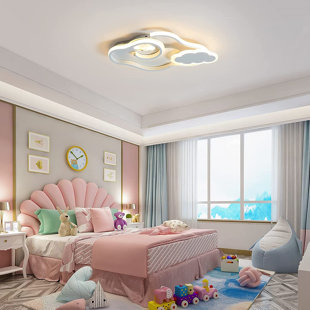Pink ceiling Lights for Kids Bedroom Boys baby Girls room Heart shaped led  ceiling light modern home decor nursery ceiling lamp