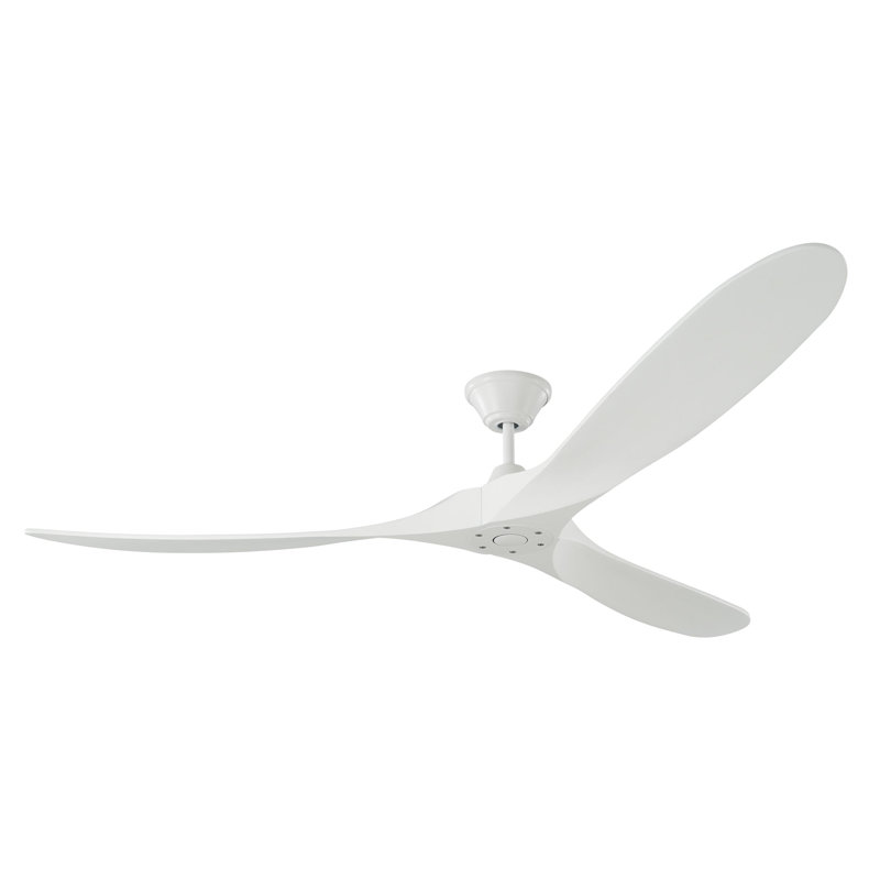 Maverick Downrod Ceiling Fan, 60 inches, Matte White