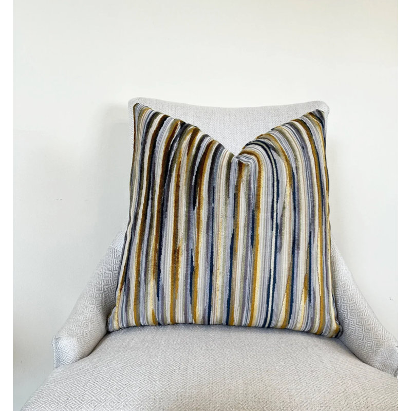 Housse de coussin en velours Alternative, H 22 po x l 22 po, Doré