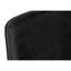 Chaise de bureau en similicuir noir pour bureau et commodités debout, style contemporain