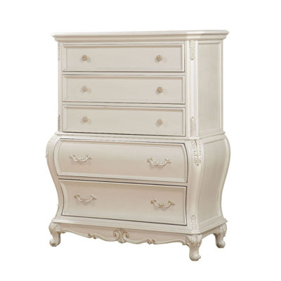 Solid Wood 44 " W 5 - Drawer Dresser