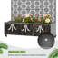 Boîte à fleurs en métal avec treillis et roues-1373308970-1355334590